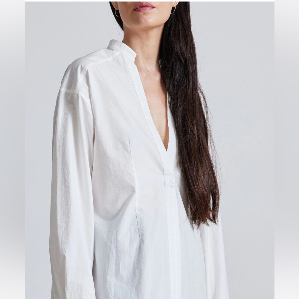 Apiece Apart Modern tunic length white shirt